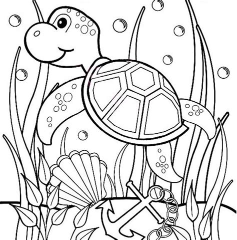 turtle coloring pages  kids letscoloritcom turtle