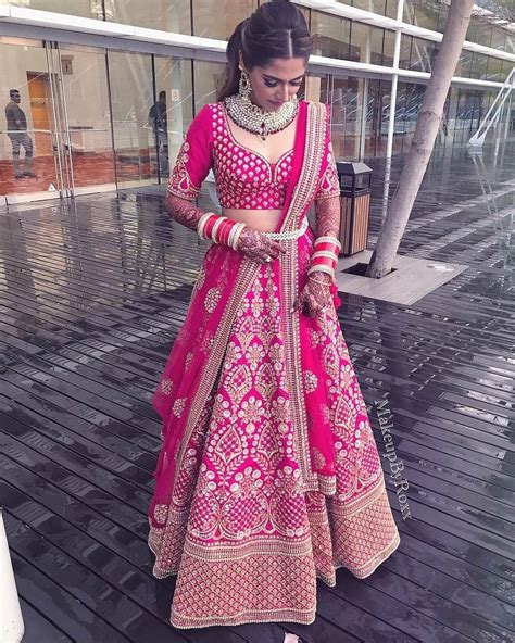 shades  pink lehenga   indian bride pink
