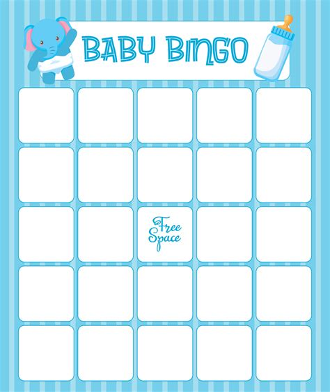 baby shower bingo printable  printable blank world