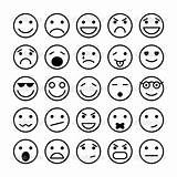 Happy Coloring Face Emoji Template sketch template