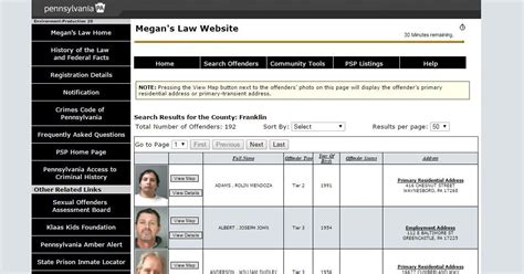 megan s law a look local offenders