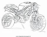 Ducati Motorrad Ausmalen Malvorlage Trasporto Mezzi Categoria Motociclette Transportmittel Ducatimonster sketch template