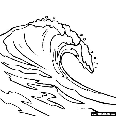 wave coloring pages coloring home