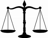 Justice Scale Scales Clip Clipart Judicial Gavel Cartoon Silhouette Symbol Weight sketch template