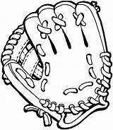 Baseball Glove Clipart Mitt Coloring Gloves Pages Giants Catcher Boxing Drawing Draw Batter Gear Drawings Clip Color Cliparts Sf Francisco sketch template