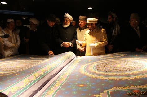 world s biggest handmade holy quran unveiled in kabul khaama press kp afghan news agency