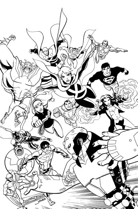 young justice coloring pages  getdrawings   young