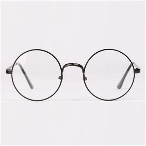 fashion retro  circle metal frame eyeglasses clear lens eye glasses unisex  womens