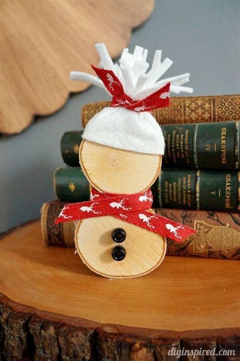 awesome diy decoration wood slice easy christmas crafts