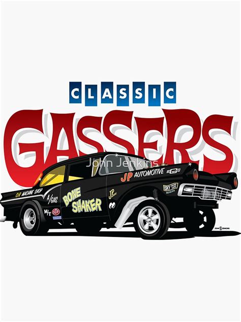 Classic Gassers Sticker For Sale By Johnjenkins Redbubble