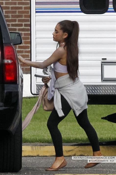ariana grande on the set of ‘scream queens in new orleans gotceleb