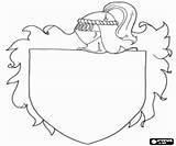 Medieval Arms Coat Colorear Escudo Armas Printable Knight Coloring Pages Decorate Crafts Oncoloring Ages Middle Castle Visit Shield Kids Ritter sketch template