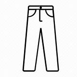 Outline Jeans Trousers Icon Fashion Stroke Style Iconfinder Work sketch template
