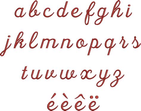 lettre alphabet calligraphie minuscule telecharger