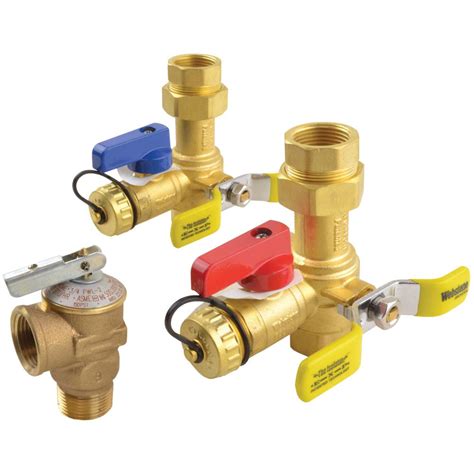 isolation valve kit rinnai pressure relief  tankless water heater webstone  ebay