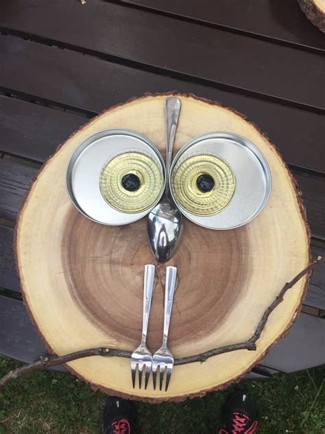 cheryls blog diy wood slice owl