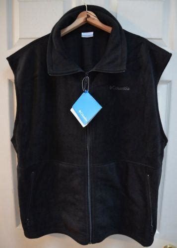 black fleece vest ebay