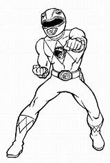 Power Ranger Coloring Draw Rangers Pages Popular sketch template