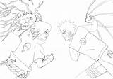 Naruto Sasuke Vs Drawing Chidori Rasengan Shippuden Artstation Getdrawings sketch template