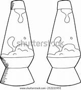 Lava Lamp Coloring Pages Cartoon Template sketch template
