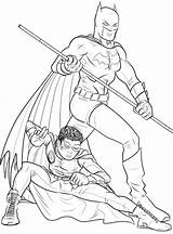 Batman Robin Coloring Pages Printable Kids Color Cartoon Action Adults Print Cool Getcolorings Getdrawings Boys Library Colorings Popular sketch template