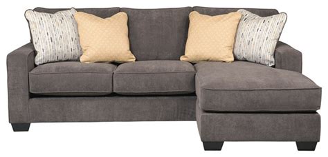 signature design  ashley hodan sofa chaise  marble microfiber transitional sectional