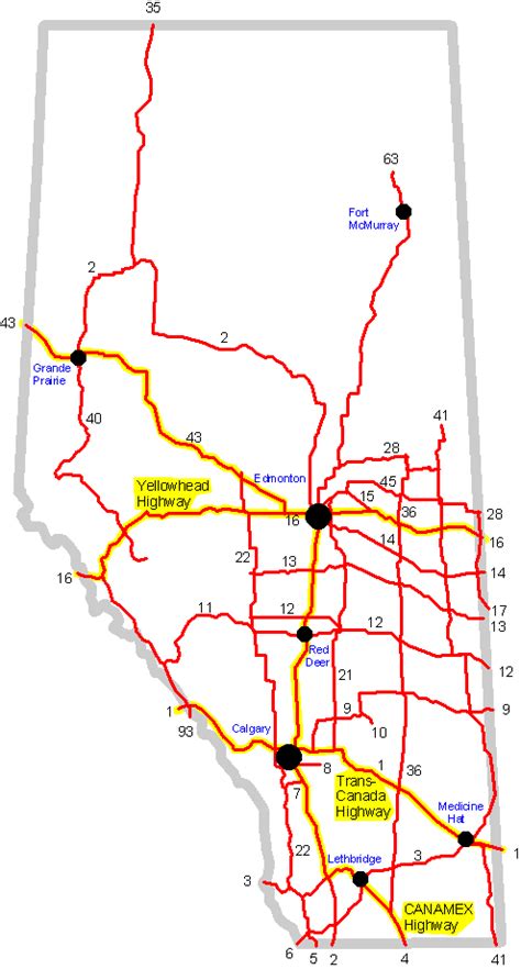 map  alberta highways map  amarillo texas