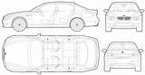 Bmw M5 E60 Blueprint Blueprints 2005 Request Sedan Car Vector sketch template