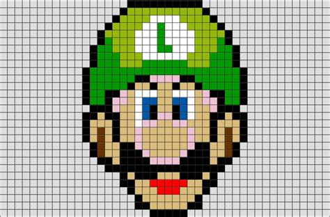 pixel art luigi luigi pixel art pixel