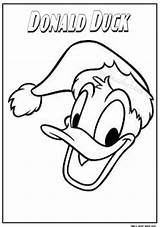 Duck Christmas Donald Coloring Pages Getcolorings Getdrawings sketch template