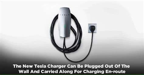 tesla introduces portable wall charger  charging