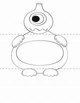 Monster Make Monsters Own Craft Cut Print Template Printable Kids Paste Color Templates Little Preview Cute Printables Crafts Halloween Alien sketch template