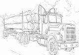 Coloring Truck Pages Getdrawings Log sketch template