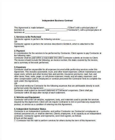Free Business Contract Templates For Word Printable Templates