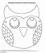 Mask Printable Templates Masks Animal Owl Halloween Kids Face Template Patterns Woodland Party Pattern Activity Printables Color Jungle Fashioned Old sketch template