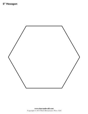 hexagon template flyer template