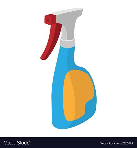 plastic spray bottle cartoon icon royalty  vector image