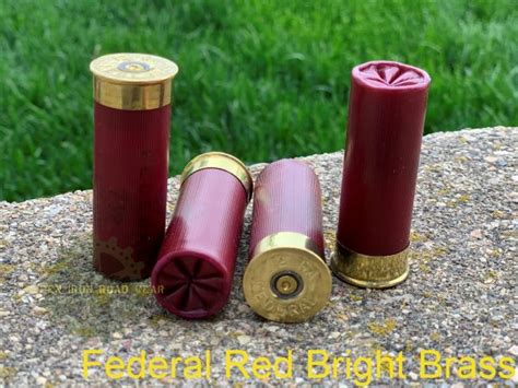 Dummy 12 Gauge Shotgun Shell – Federal Red Brass Head Green Iron