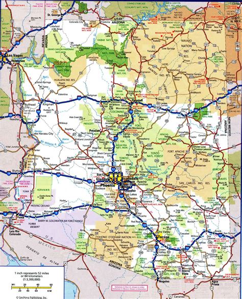 arizona road map