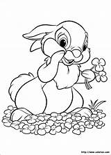 Coloring Pages Easter Thumper Disney Rabbit Bambi Drawing Bunny Classic Printable Visit Printables sketch template
