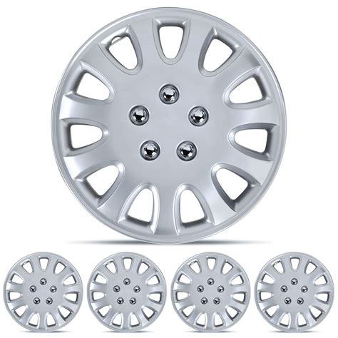 set  hubcaps wheel cover oem replacement wheel silver cover pcs ebay