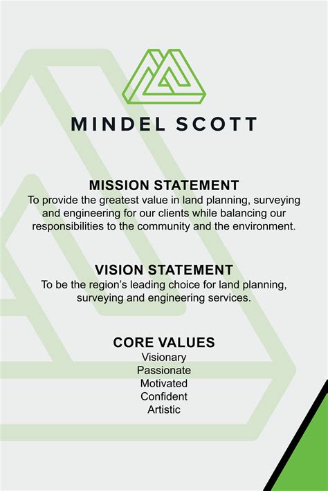 mission statement poster   mindel scott associates