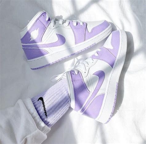 jordan 1 pastel purple jordan shoes girls custom nike shoes cute