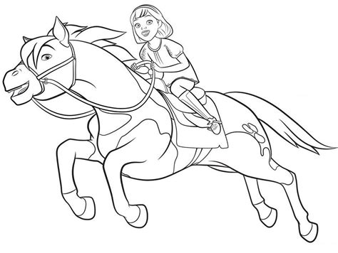 printable spirit horse coloring pages book  kids