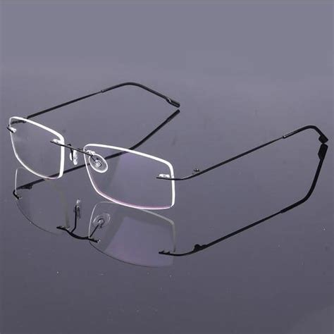 new lightest men s rimless stainless steel eyeglasses glasses rxable s