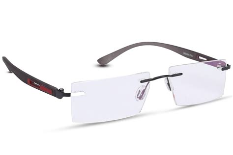 reactr rimless rectangular eyeglasses premium specs rimless eyeglasses