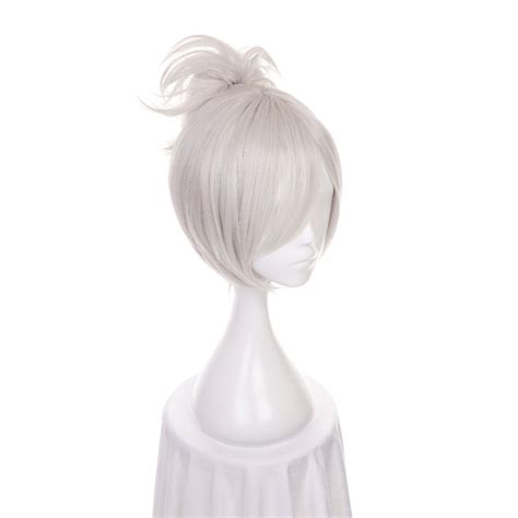12 Lol Riven Silver White Short Synthetic Wig Cosplay