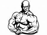 Bodybuilding Drawing Bodybuilder Getdrawings sketch template