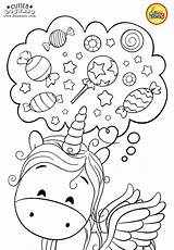 Para Coloring Unicorn Pages Cute Colorear Candy Dibujos Cuties Bojanke Imprimir Unicornios раскраски Niños Animal Print Kids Preschool Libro Disney sketch template