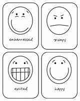 Emotions Emotion Faces Flashcards Pages Hopes Emociones Bubbers Emocional Inteligencia Flashcard sketch template